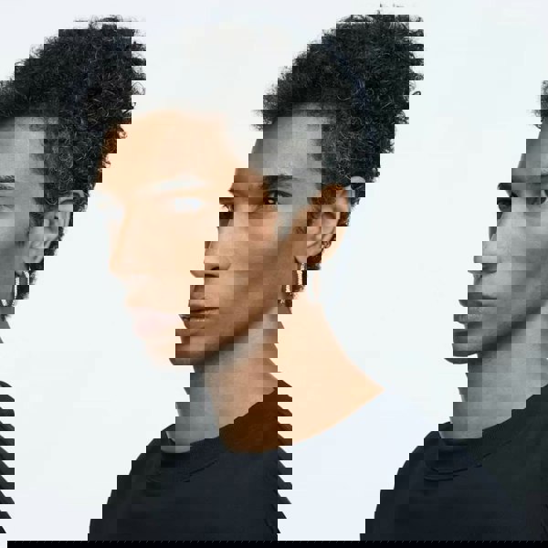 Swarovski Dextera Crystal Octagon Medium Hoop Earrings 5618308