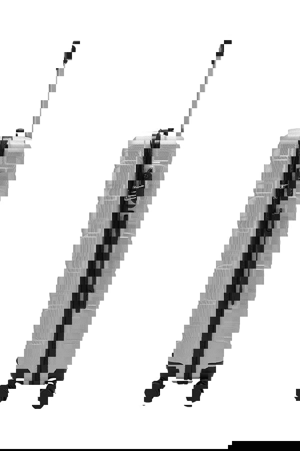 Living and Home Rolling Hardshell Luggage Travel Suitcase, 24" Grey