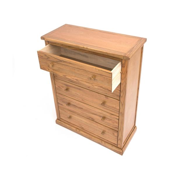 Cabinet Bits Salerno 5 Drawer Chest of Drawers Wood Knob