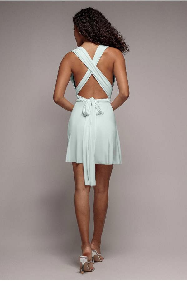 Multiway Mini Dress - Pistachio Green DR2361A