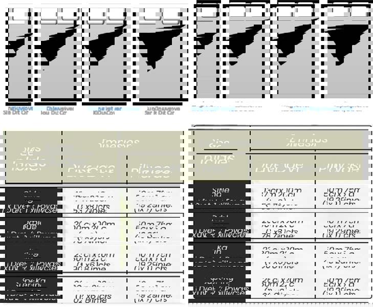 Smart Living Luxury Hounds tooth Check Brushed Cotton Duvet Cover Set - Easy Care Bedding - Natural