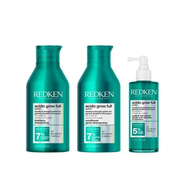 Redken Acidic Grow Full System Shampoo Conditioner Serum