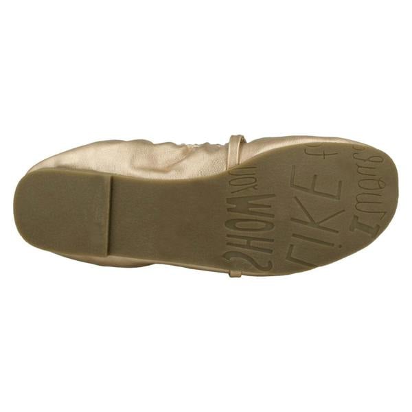 Spot On Ladies Spot On Rouched Topline Flat Ballerinas F80270