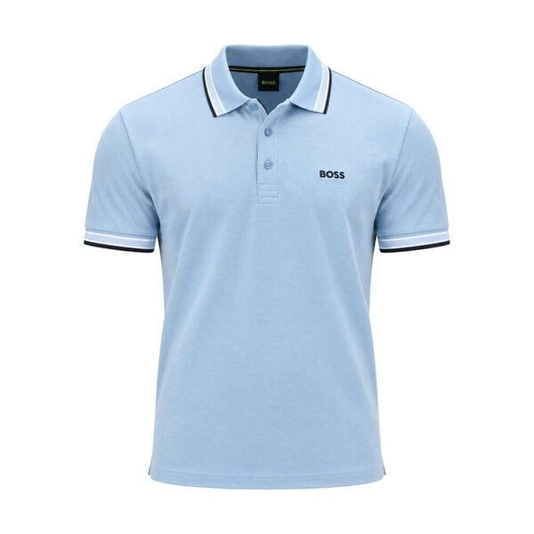 BOSS Paddy Piqué Polo Shirt Light/Pastel Blue