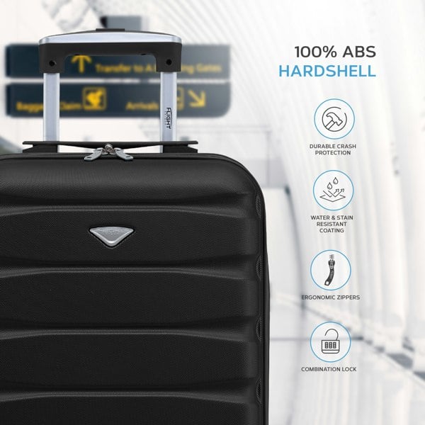 Flight Knight 55x35x25cm Suitcase Cabin Carry On Maximum Size for KLM & Air France