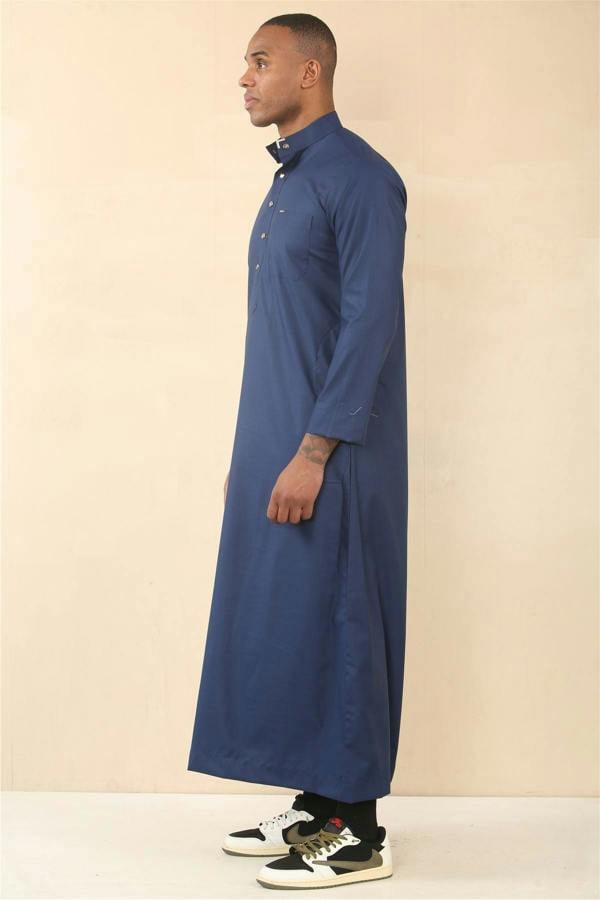 Infinity Leather Men's Thobe Arab Saudi Emirati Islamic Clothing Jubba Robe