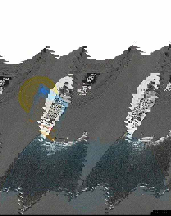 DC Comics Mens Grey Batman Logo Short Sleeved T-Shirt