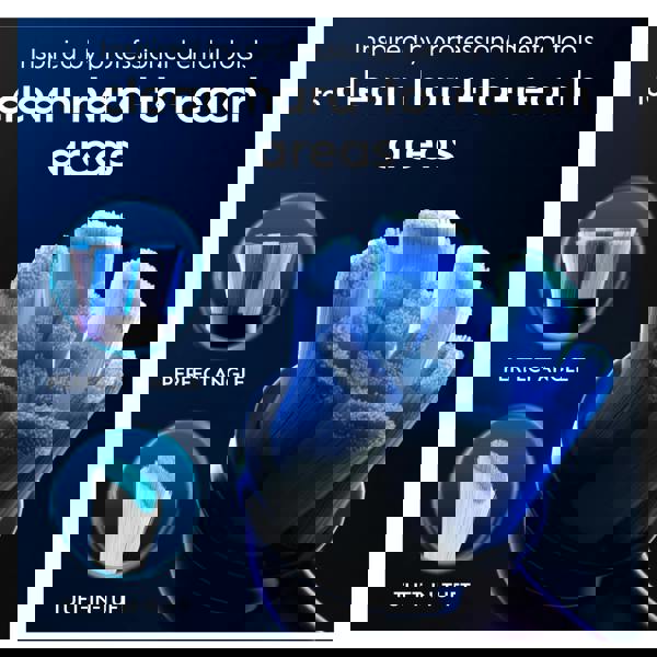 Oral-B iO Series Ultimate Clean Black, Original Brush Heads, CrissCross Bristles, 4