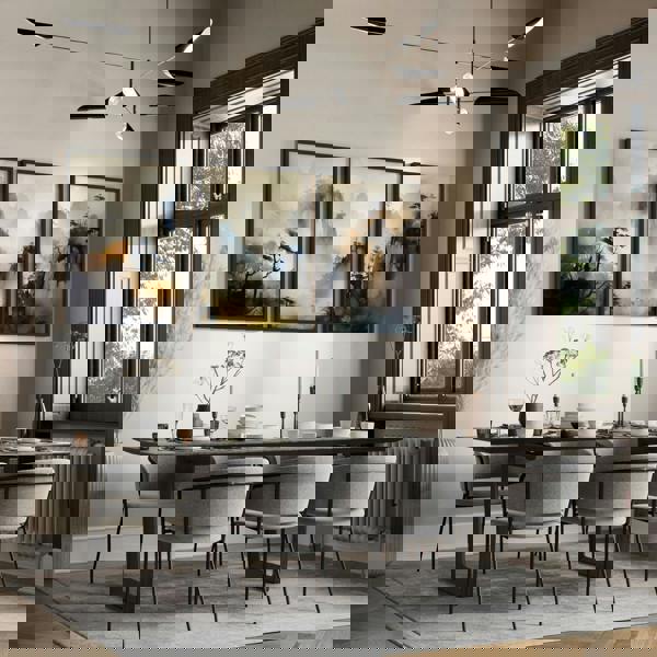 Living Room Wall Decor Modern | Set of 3 Asian Inspired Wall art Prints