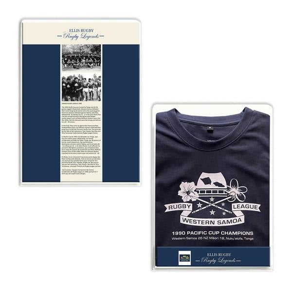 Ellis Rugby Samoa Rugby League 1990 T-Shirt Navy