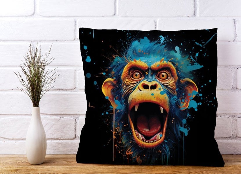 Warren Reed Crazy Monkey face Splashart Cushions