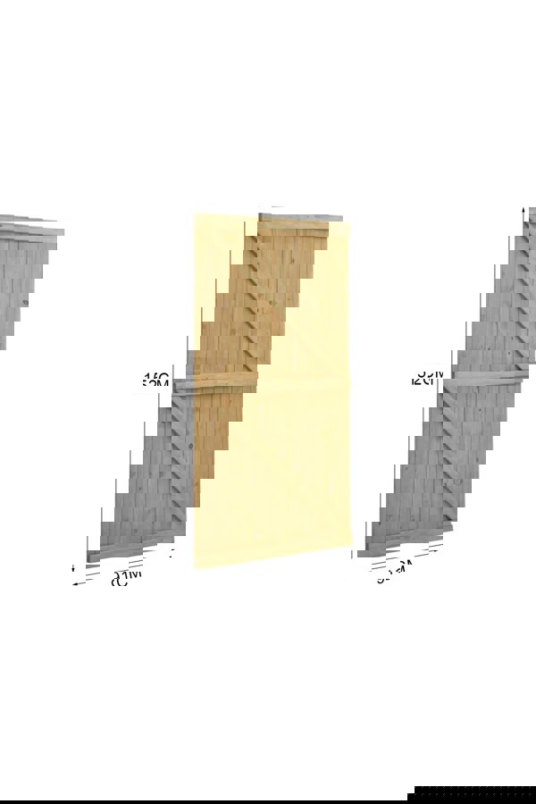Living and Home Pine Wood Garden Gate with Latch