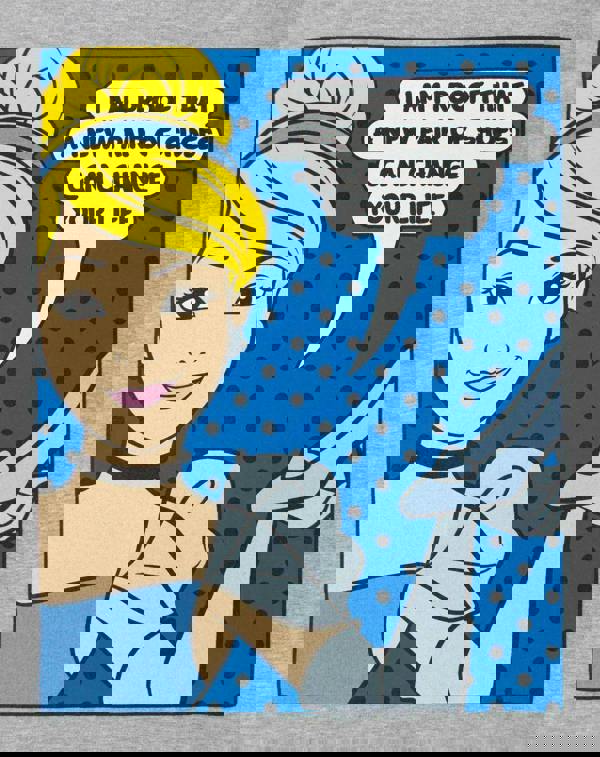 Disney Womens Grey Cinderella Short Sleeved T-Shirt