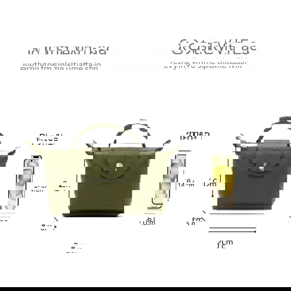 Kitise Fashion Italian Leather Mini Top Handle Crossbody Bag