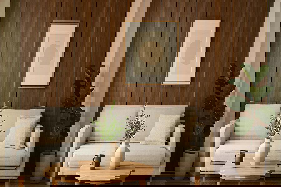 Panel Haus - WPC Walnut Wood Effect Flat Wall Panels