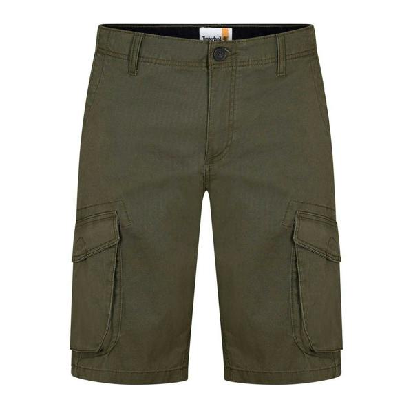 Timberland Mens Twill Casual Cargo Shorts - Leaf Green - 