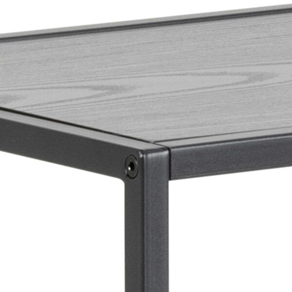 Wyld Haus El Paso Black Metal and Wooden Console Table 2 Shelves