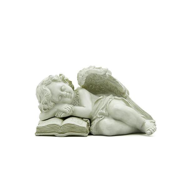Leaper Solar-Powered Angel Figurine Outdoor Decor Night Light
