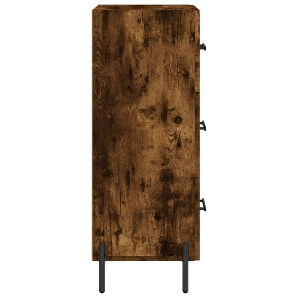 Berkfield Sideboard Smoked Oak 34.5x34x90 cm Engineered Wood