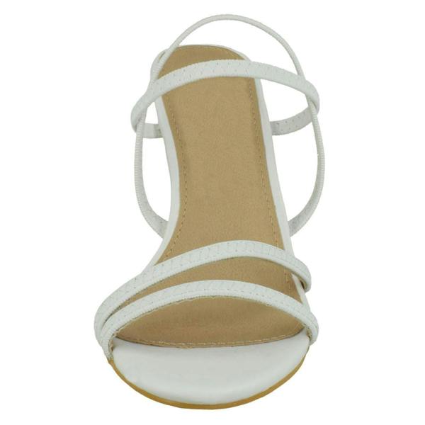 Spot On Ladies Spot On Mid Heel Strappy Sandals F12015