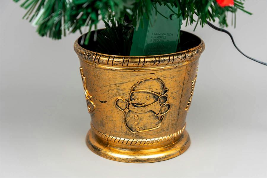 2ft to 6ft Candle & Bow Fibre Optic Christmas Trees, Green PVC, Pre-Lit LED image 9