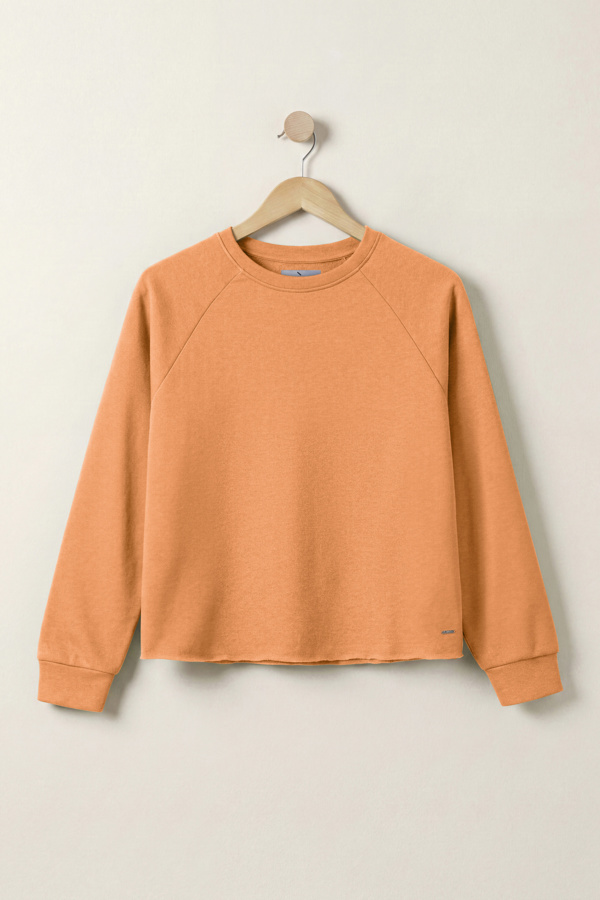 ENORSIA Raw Edge Sweatshirt
