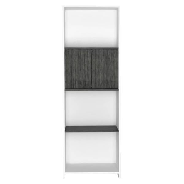 Core Products Dallas 4-Shelf Bookcase with Cabinet