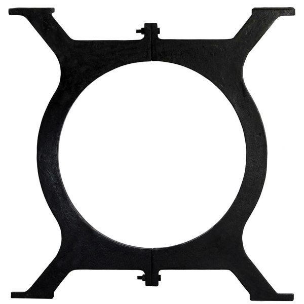 Berkfield Dining Table Legs 2 pcs O-Frame Cast Iron