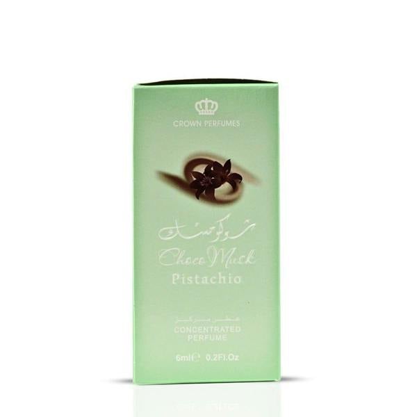 Al Rehab Choco Musk Pistachio 6ml Roll On Perfume Oil box display