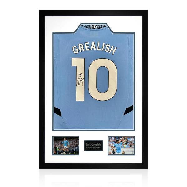 Jack Grealish Signed Manchester City 24/25 Shirt Premium Frame