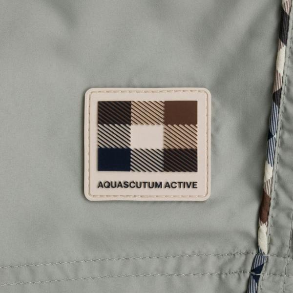 Aquascutum Active CC PIPING BEACH SHORTS AB_B006_BB004 34 Salvia (Light Green) Swim Shorts Mens XL