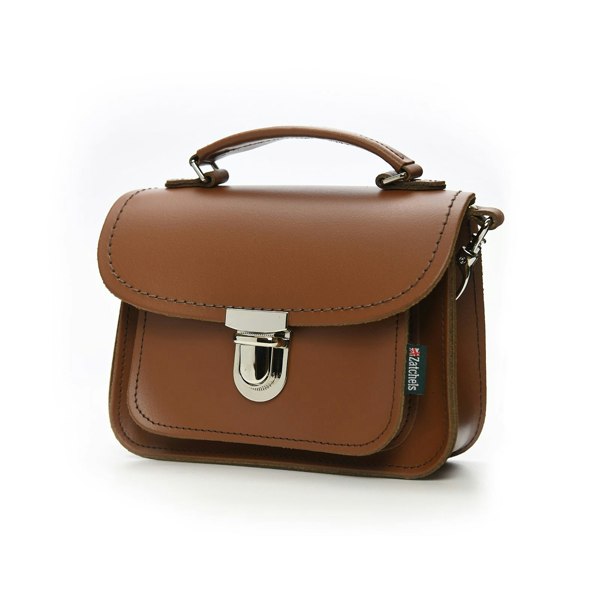 Zatchels Luna Handmade Leather Bag - Chestnut