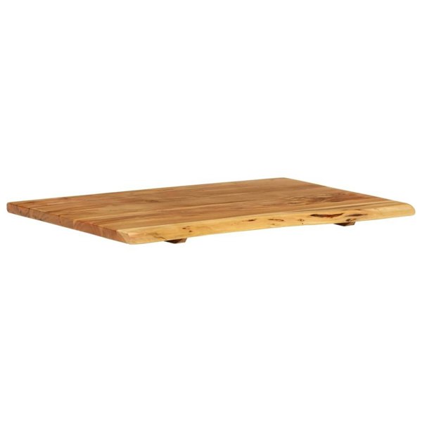 Berkfield Bathroom Vanity Top Solid Acacia Wood 80x52x2.5 cm