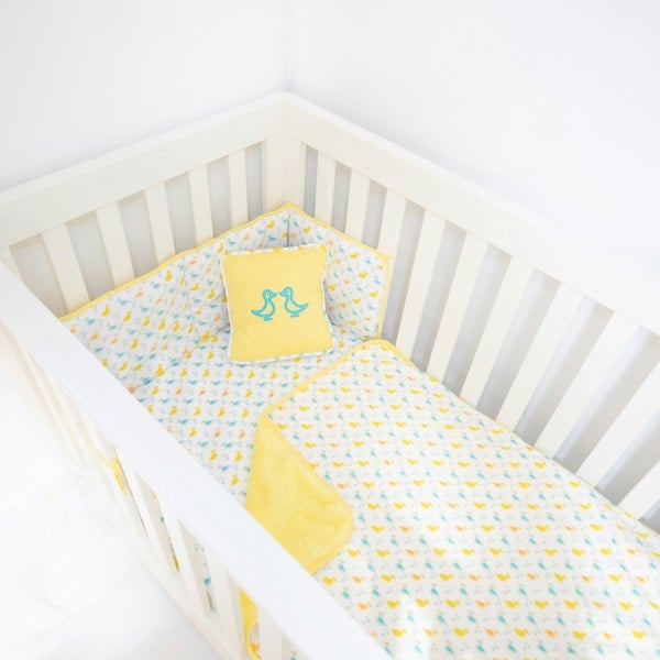 Luca and Rosa Little Ducks Baby Cot Bedding Set