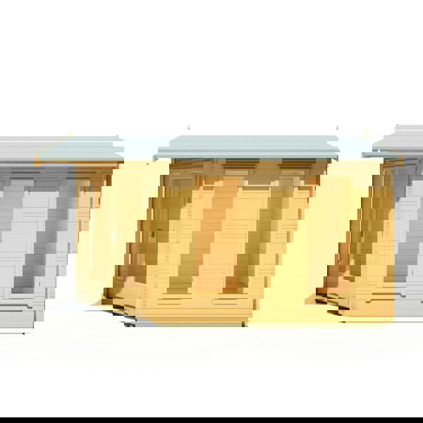 Shire 10x14 Rivington Corner log cabin 28mm logs