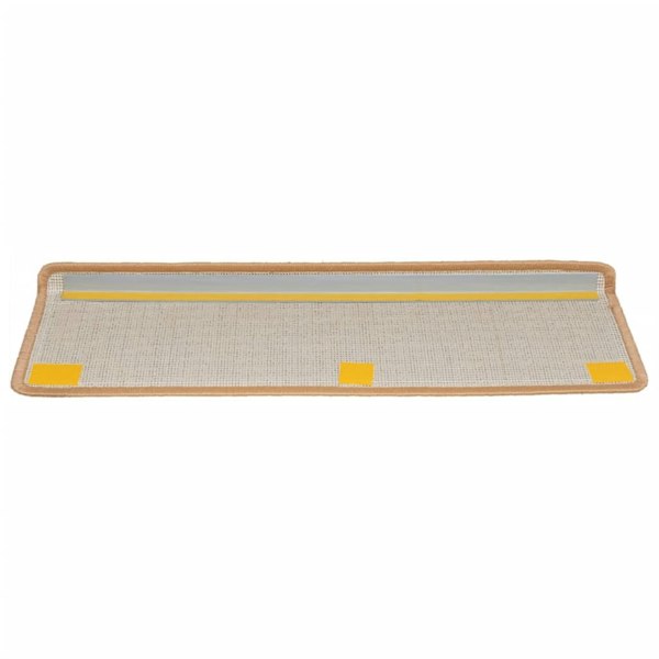 Berkfield Stair Mats 10 pcs 65x21x4 cm Beige