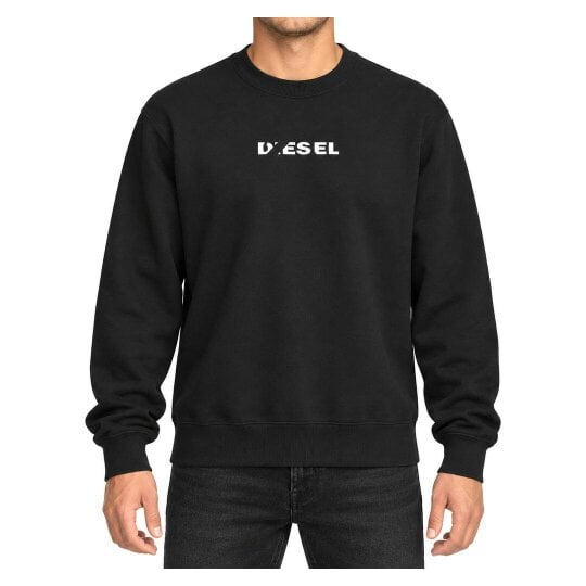 Diesel S-Gir 250238 Off Black Men's Crewnceck Jumper