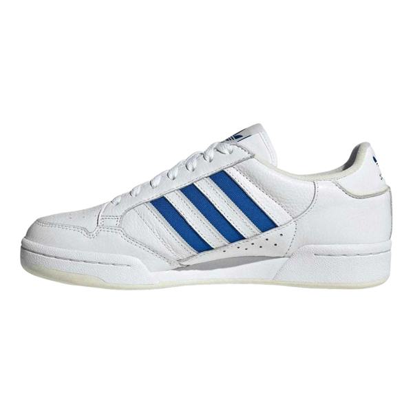 Adidas Mens Originals Continental 80 Stripes Leather Trainers - White - 