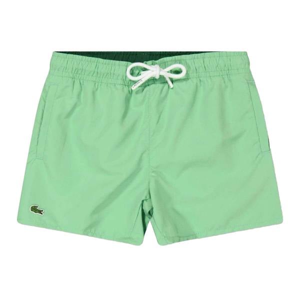 Lacoste Mens Crocodile Print Swim Shorts - Green - 