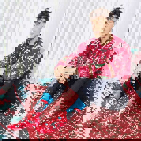 Anyfootwear 5 Pairs Red Blue Holiday Socks Winter 5–13