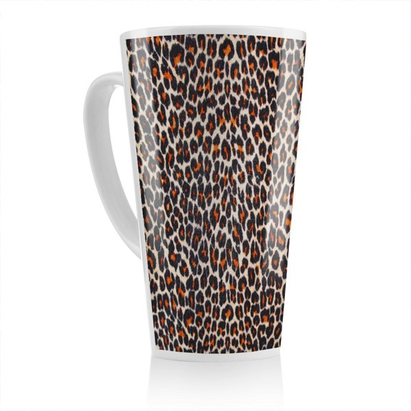 Benjamin Tate Design Print Of Leopard Skin Latte Mug