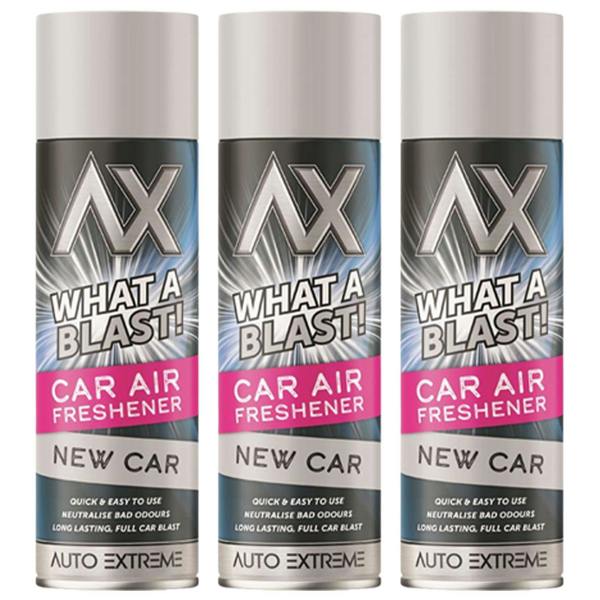 Auto Extreme 3X - What A Blast! New Car Car Air Freshener Spray 500ml