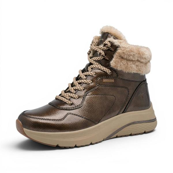 Tamaris Women’s Brown Warm Winter Waterproof Lace-up Ankle Boots - 26278-45