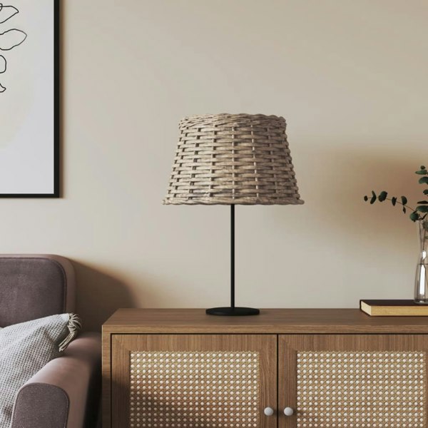 Berkfield Lamp Shade Brown �_�”�_38x23 cm Wicker