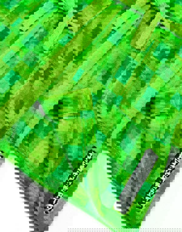 Minecraft Unisex Kids Green Pixel Creeper Novelty Print Bathrobe
