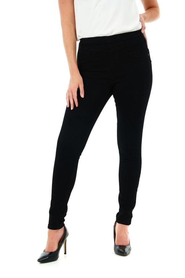 Smart Living Women's Skinny Fit Denim Jeggings - Stylish, Comfortable & Versatile - Black