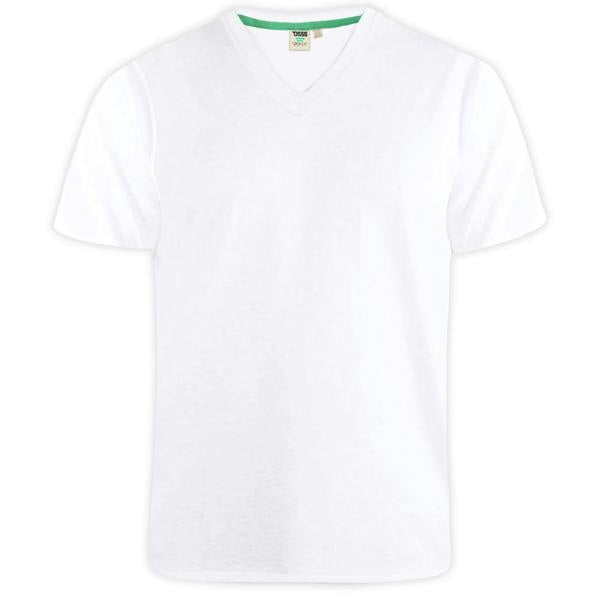 Duke Mens D555 Signature Cotton Kingsize T-Shirt - White - 