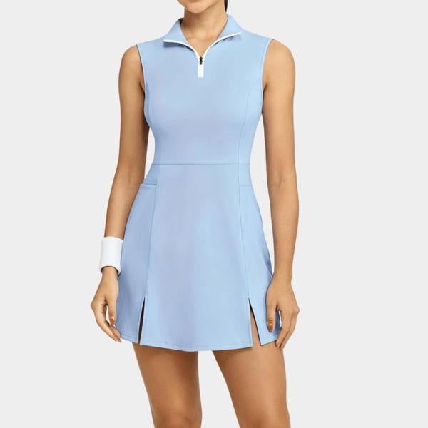 Anniou Collared One-Piece Tennis Dress