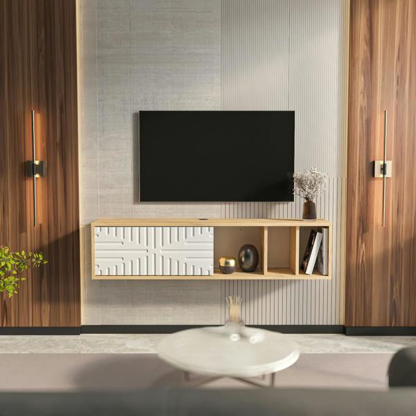 Decorotika Teo Floating TV Stand TV Cabinet for TV's up to 55"