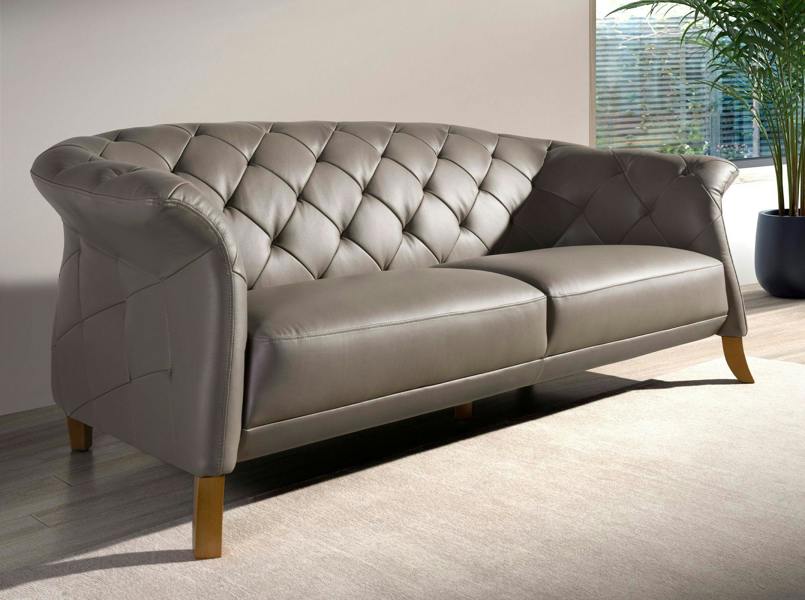 Angel Cerdá Chester sofa in grey leather 6187/6188